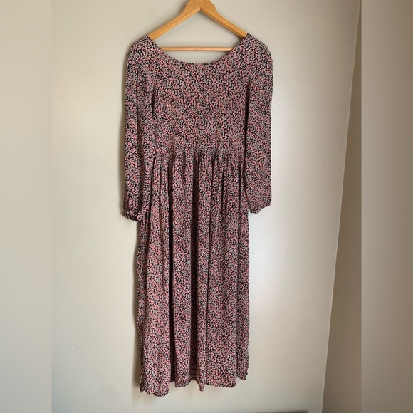 Vintage T.T. Mar Babydoll floral Dress cottage-core grunge 90’s prairie - Picture 6 of 9